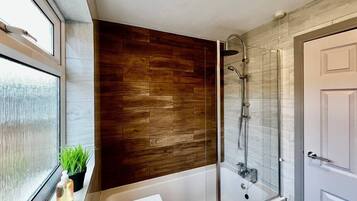 Shower, hair dryer