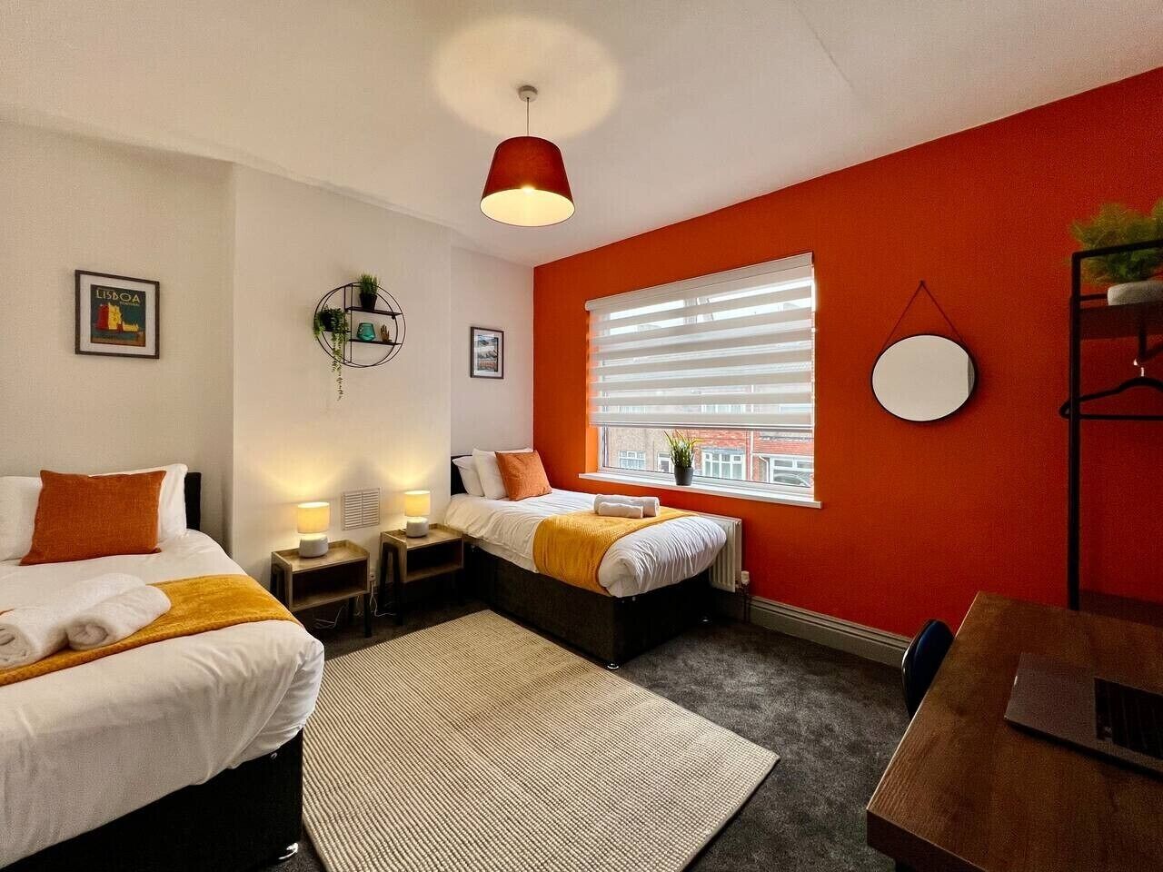 Desk, iron/ironing board, travel cot, free WiFi