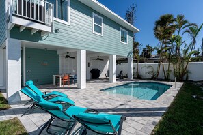 House, 3 Bedrooms | Pool | A heated pool - 233 Delmar Avenue - Beautiful Private Pool Home 3 Bedroom Home by RedAwning (Fort Myers Beach)