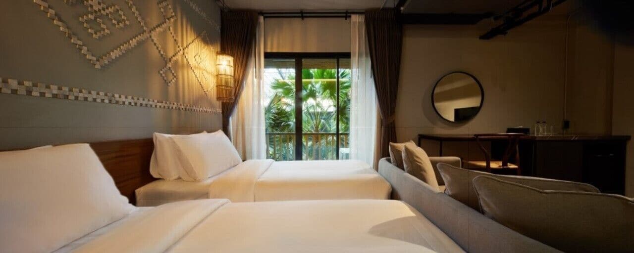 デラックス ツインルーム | デスク、WiFi (無料)