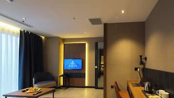 Suite – standard, 1 soverom | Sengetøy i egyptisk bomull, sengetøy av topp kvalitet og minibar