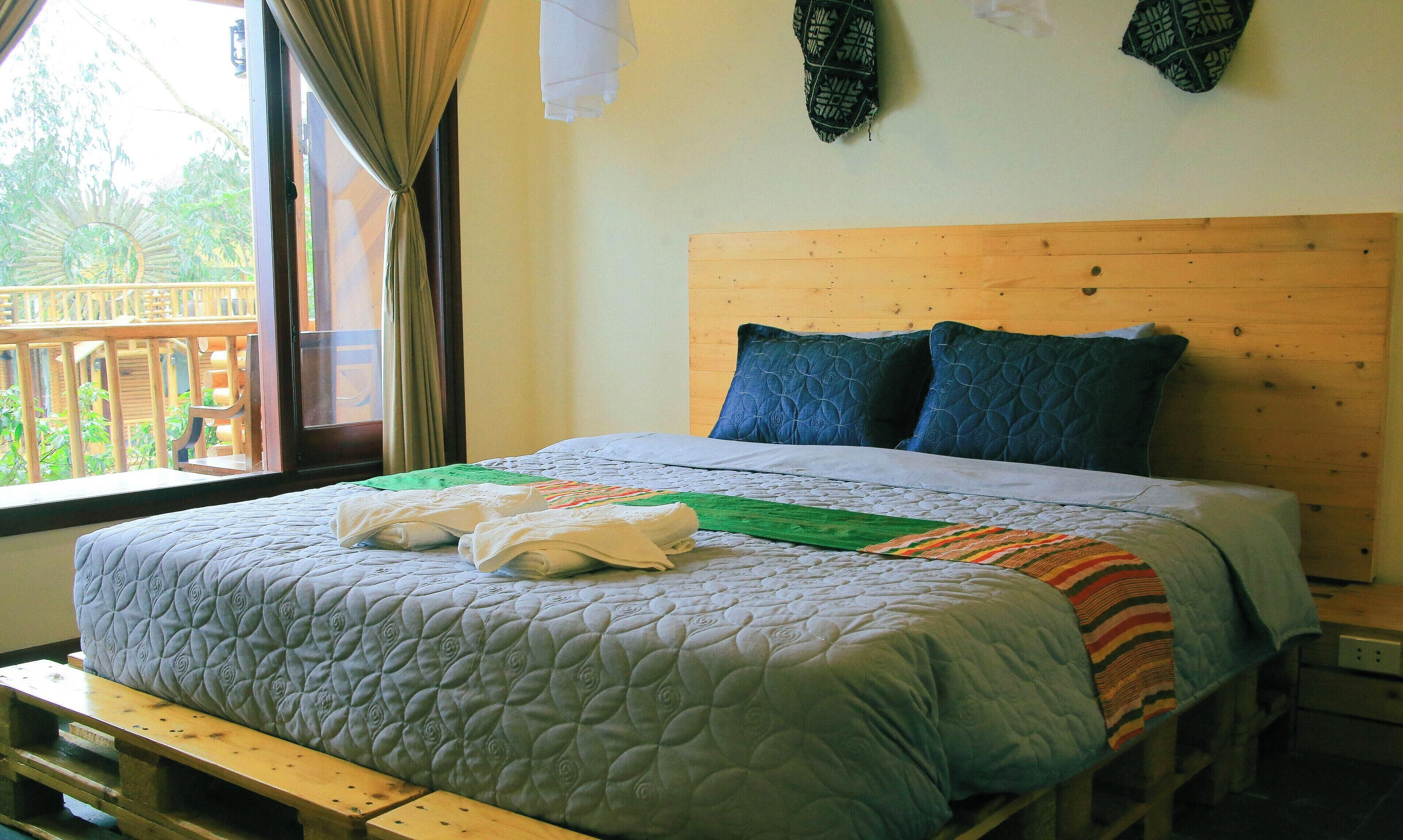 Premium bedding, memory-foam beds, blackout curtains, free WiFi