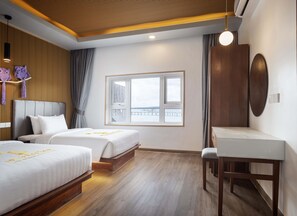 Elite Villa Twin Bed | Minibar, in-room safe, desk, laptop workspace - Koh Apikjun Resort by EHM (Kiri Sakor)