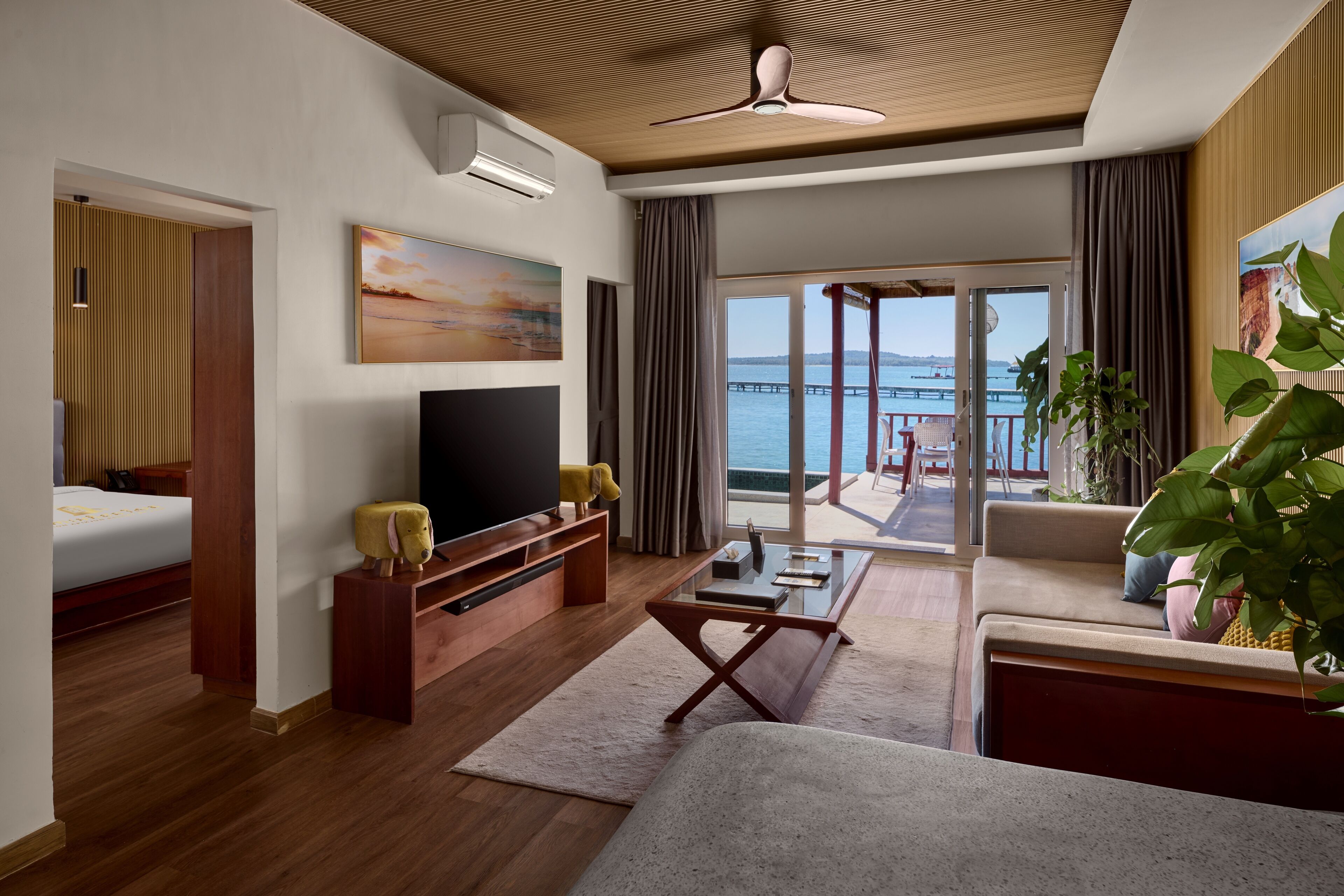 42-inch Smart TV with cable channels