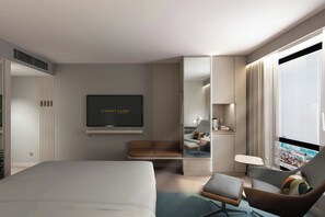 In-room safe, desk, laptop workspace, soundproofing - Courtyard By Marriott Sheffield (Sheffield)