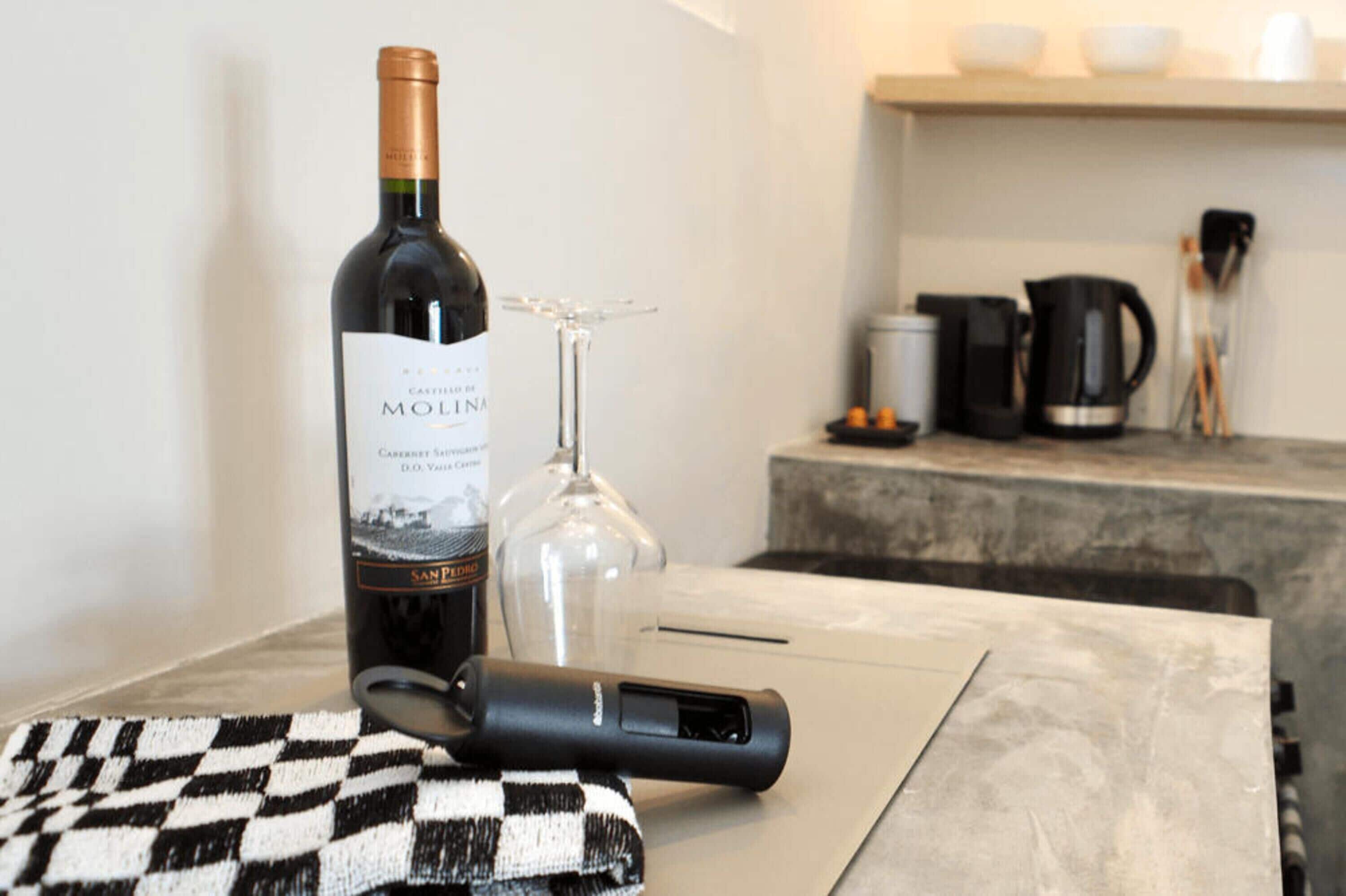 mini-fridge, coffee/tea maker, electric kettle