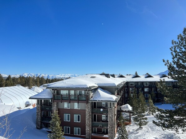 Experience the serene mountain views from this hotel's elevated vantage point.