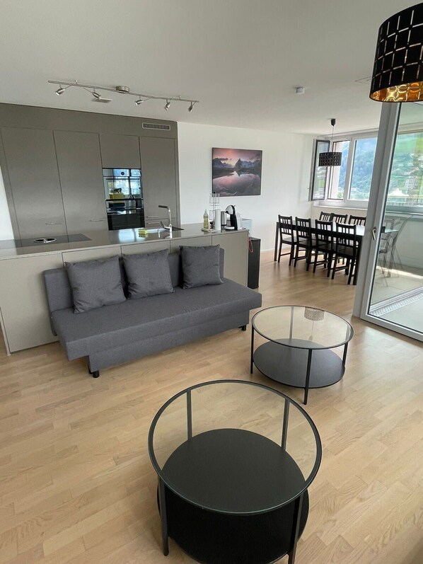 TV - Modern 2 BDR flat near Lucerne with view (Kriens)