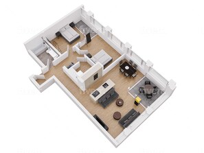 Floor plan - Modern 2 BDR flat near Lucerne with view (Kriens)