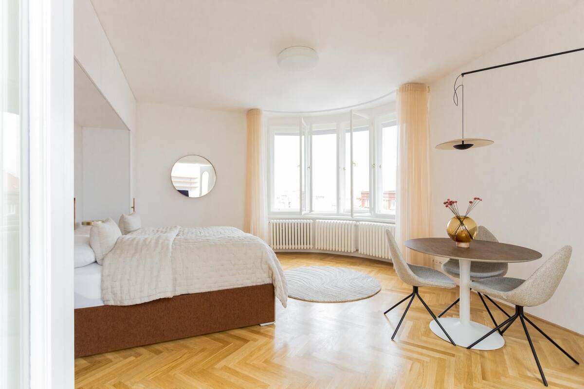 Appartement exclusif | 1 chambre, rideaux d’obscurcissement, fer et planche à repasser