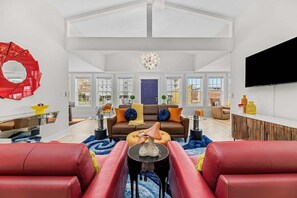 Smart TV, table football, books - Charlie's Beach Retreat | Fun 4BR w/ Heated Pool (North Myrtle Beach)