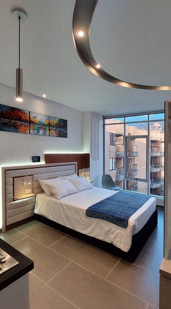 1 chambre, bureau, fer et planche Ă repasser, Wi-Fi gratuit