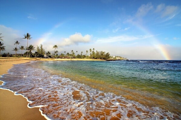 Beach nearby, beach towels