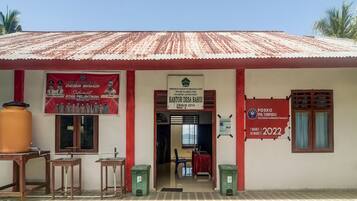 Vue depuis lâhĂ©bergement