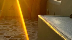 A couple standing on a rooftop terrace with a sunset in the background. - Beautiful calm rooftop studio with stunning views (CHANIA)