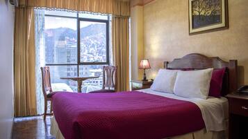 Deluxe Double Room, 1 Queen Bed, City View | Down comforters, free WiFi, bed sheets