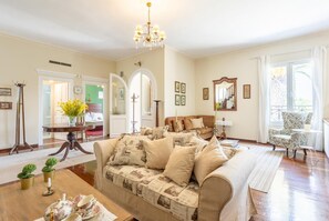 TV, fireplace, DVD player - Villa Golden Tiara Large Private Pool, A/C, WiFi (Corfu)