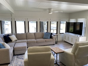 Smart TV, video games, DVD player, table tennis