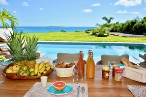 Outdoor dining - Orient Bay - Amazing sea view - 5 bedrooms - Sunseeker Sxm (Collectivité de Saint-Martin)