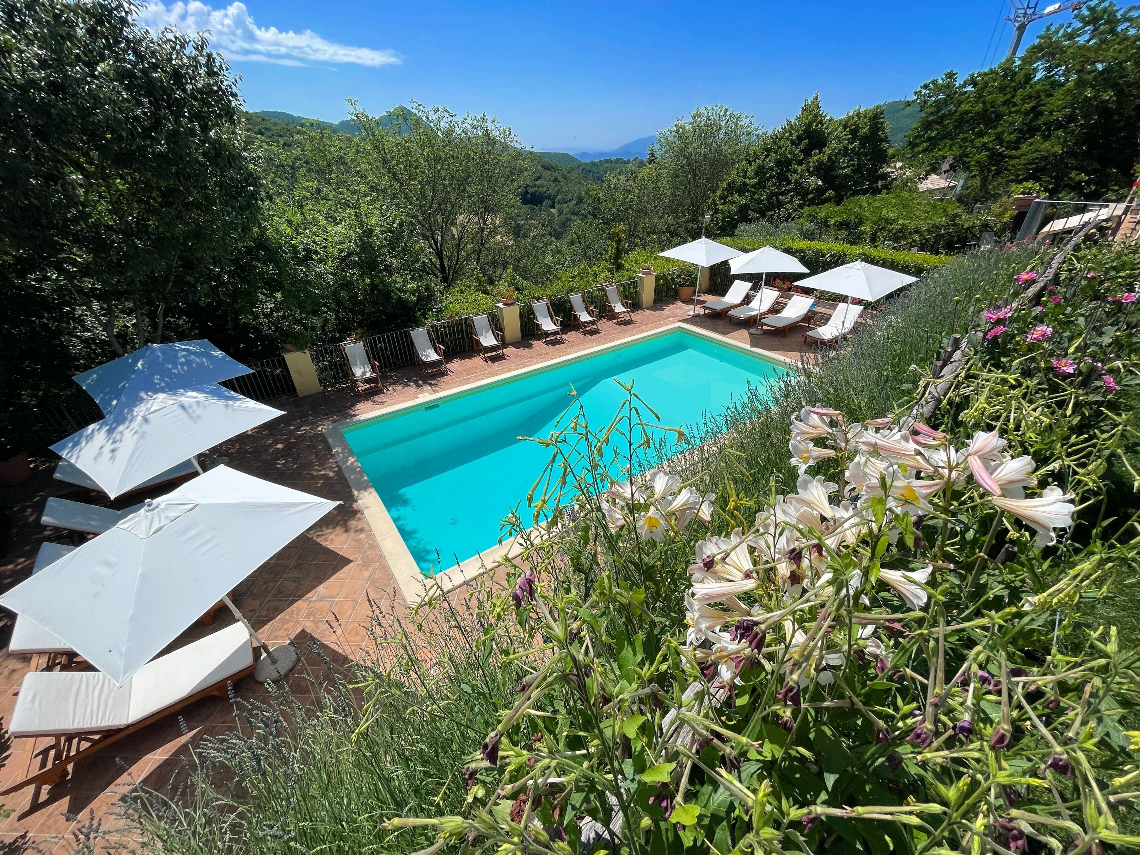 Ferienhaus, 2 Schlafzimmer, Raucher, Balkon | Pool | Außenpool