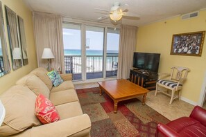 Condo, 2 Bedrooms | Living area | Smart TV, streaming services - Pelican Beach 0712 2 Bedroom Condo by Pelican Beach Management (Destin)