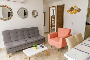 Apartment, 1 Bedroom | Living room