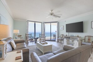 Condo, 3 Bedrooms | Living area - Phoenix VIII by Brett Robins Vacations (Orange Beach)