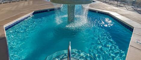 Indoor pool, outdoor pool