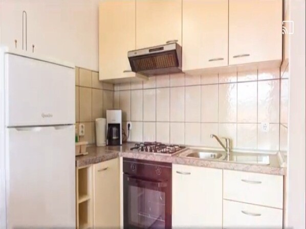 Apartment (Two Bedroom Apartment with Balcony an) | Private kitchen | Fridge