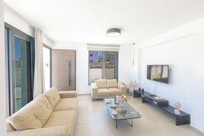 Villa, 3 chambres, fumeur, piscine privée | Aire de séjour
