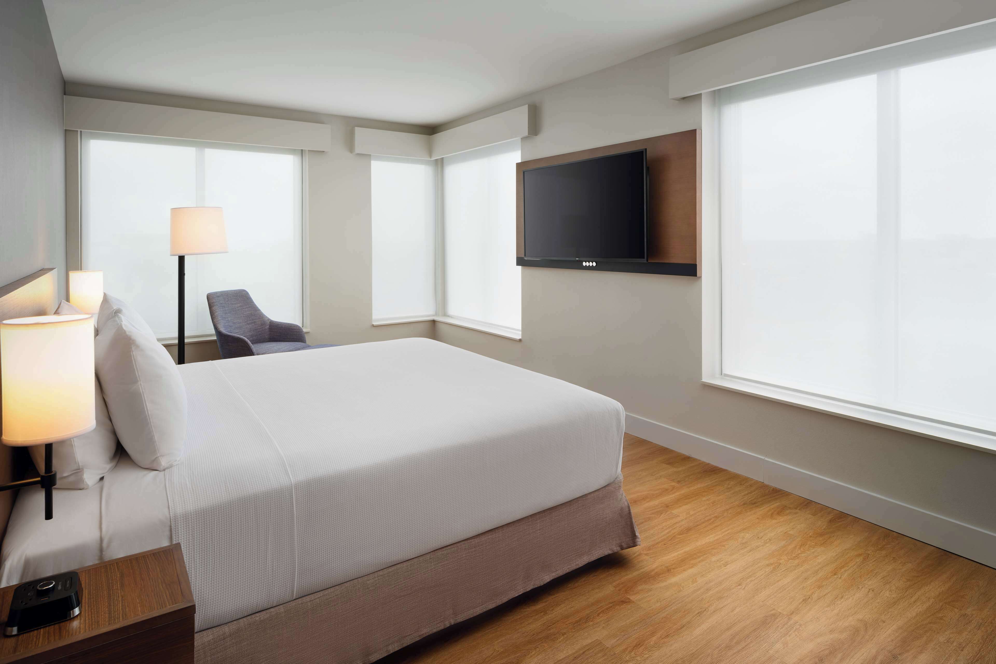 room, 1 king bed with sofa bed, accessible (roll-in shower) | 1 bedroom, in-room safe, individually decorated, individually furnished