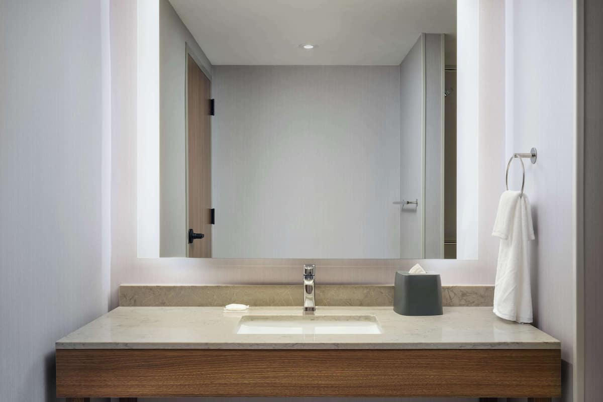 free toiletries, hair dryer, towels, soap