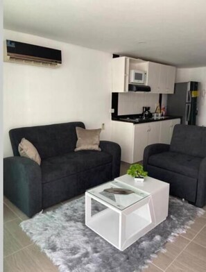 Appartement, 2 chambres, accessible aux personnes à mobilité réduite, fumeur | Salle de séjour