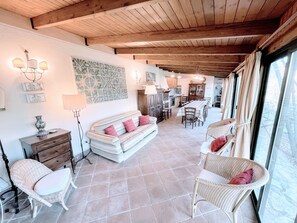 House, 2 Bedrooms, Smoking, Patio | Living area - Torretta Sleeps 5 With Pool and Exclusive Gardens Plus Private Verandah (Spoleto)