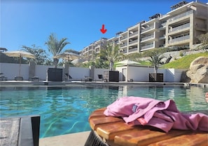 Outdoor pool, a heated pool - BRAND NEW Casa Sola Penthouse / Private Rooftop 3 Bedroom 4 Bed and Arch views (CABO SAN LUCAS-LOS CABOS)
