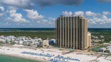 Accommodatie ligt op het strand