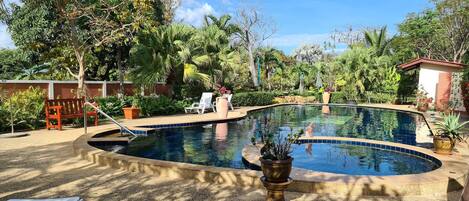 Bungalow, 2 Bedrooms, Accessible, Smoking | Pool | Outdoor pool