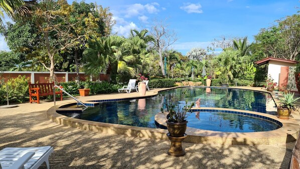 Bungalow, 2 Bedrooms, Accessible, Smoking | Pool | Outdoor pool