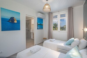 2 slaapkamers, een strijkplank/strijkijzer, gratis wifi, beddengoed