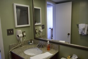 Condo, 1 King Bed with Sofa bed, Ocean View | Bathroom | Free toiletries, hair dryer, towels - Sea Watch Resort (Myrtle Beach)