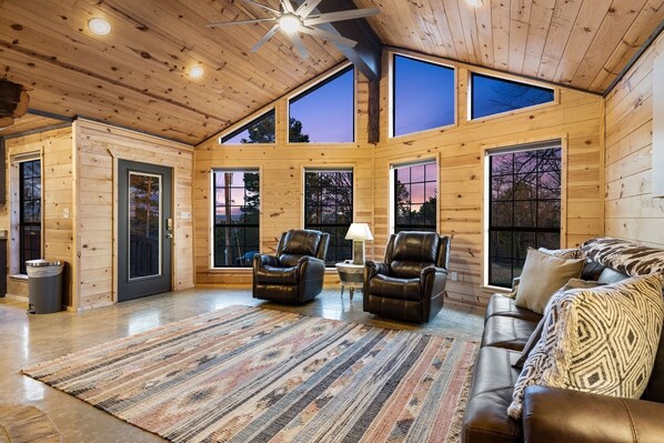 Télévision, cheminée