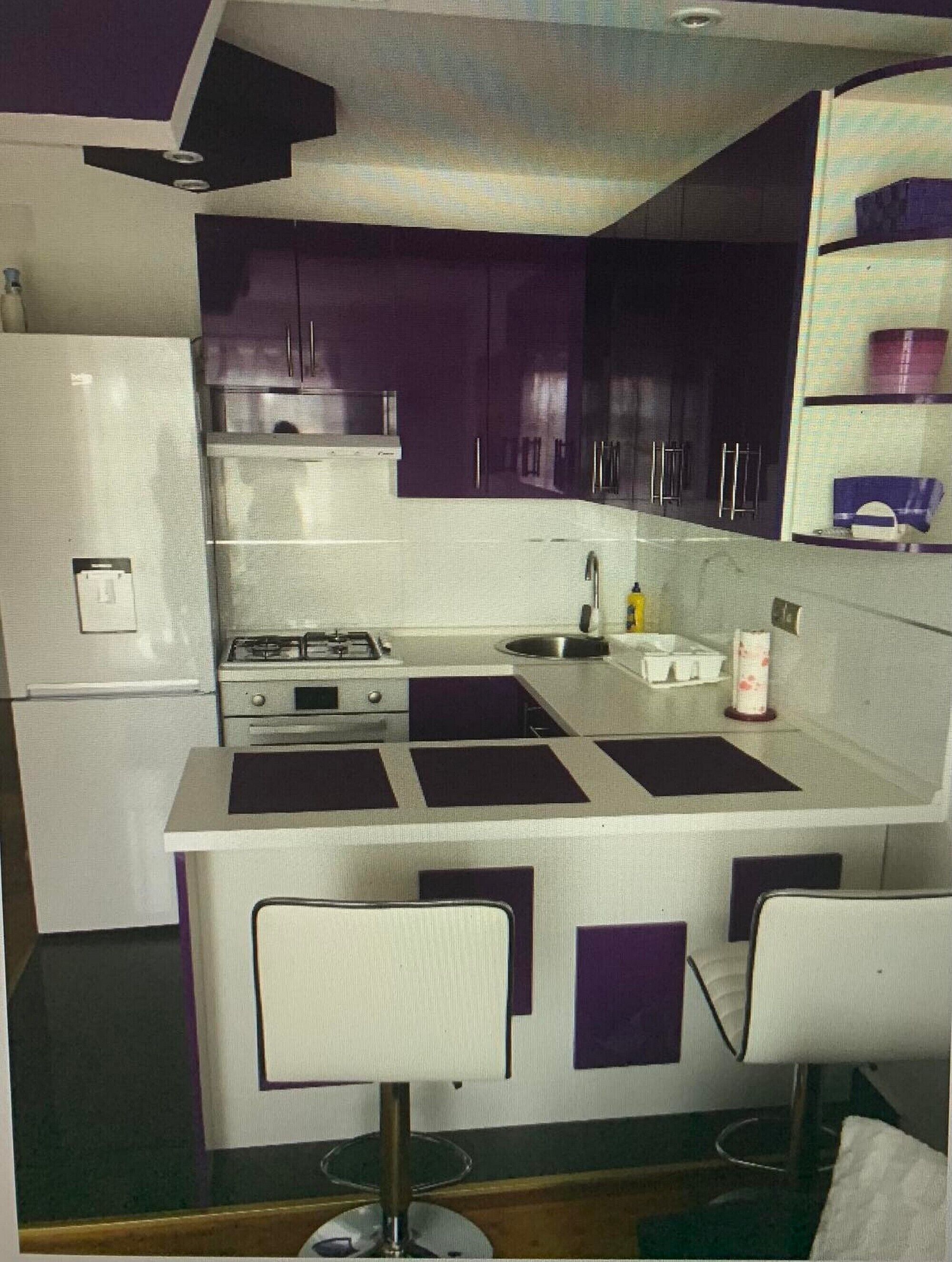 Fridge, oven, stovetop, cookware/dishes/utensils