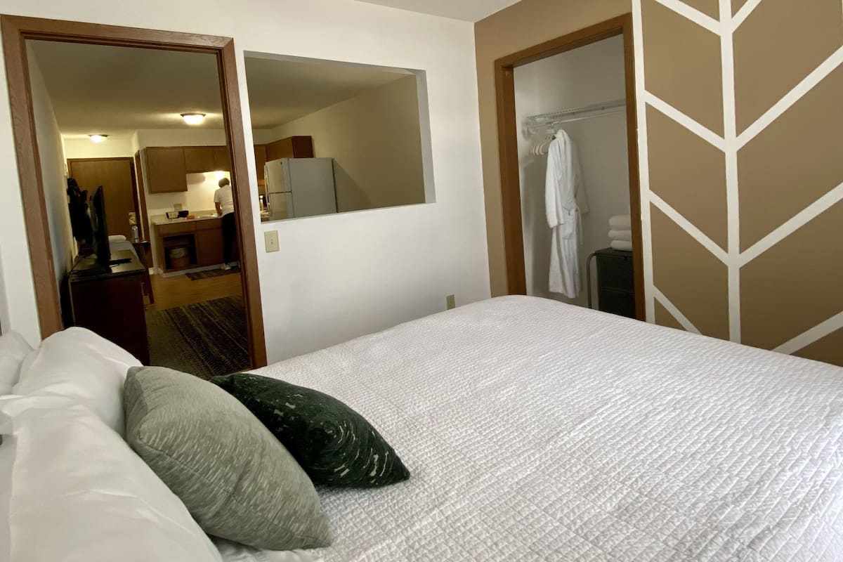 Quiet Retreat Suite 5 | Premium bedding, down comforters, individually decorated