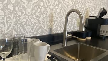 Corner Suite 1 | Private kitchenette | Coffee/tea maker