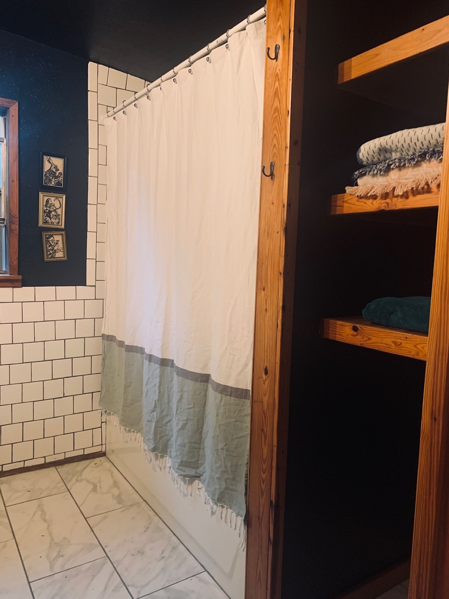 Hair dryer, towels