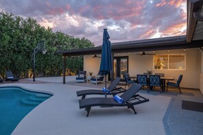 A heated pool
