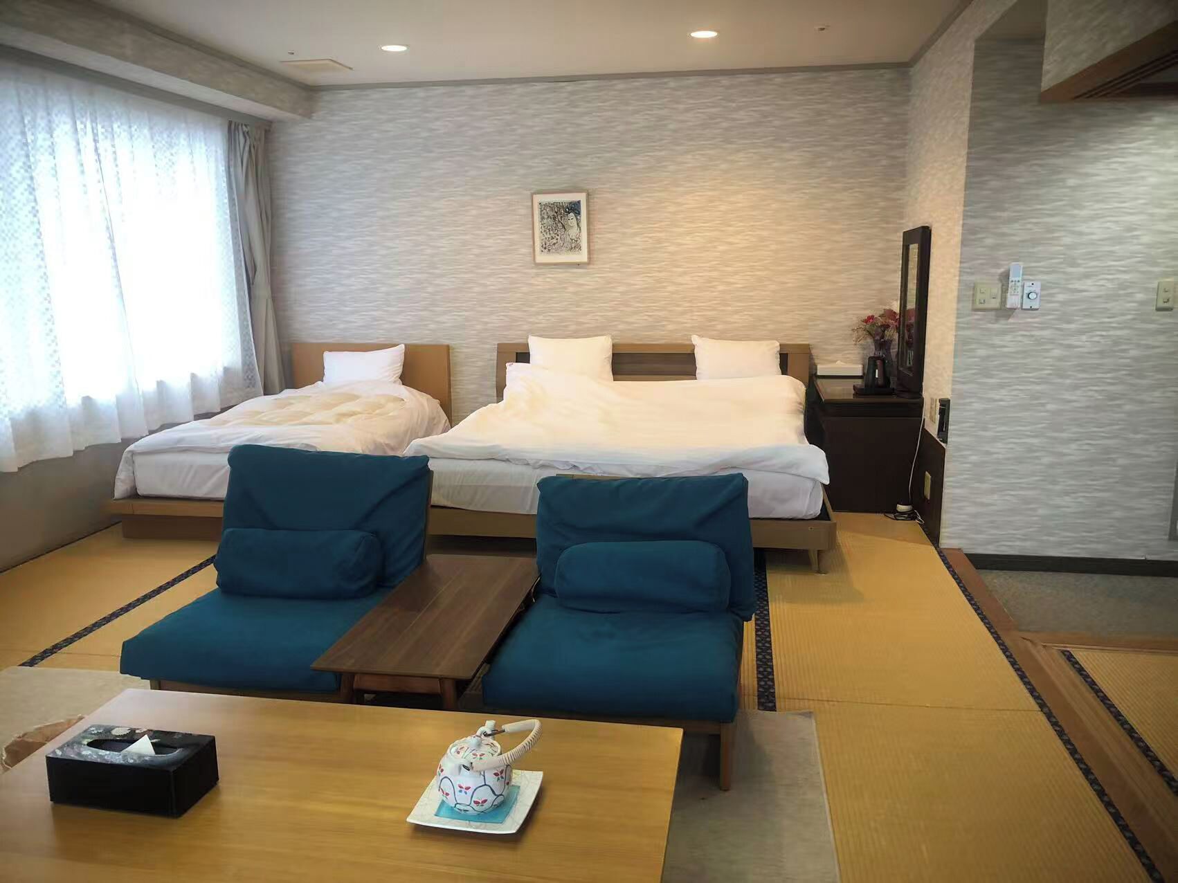 日式四人房, 无烟房 (Japanese-Western Style, Special) | 羽绒被