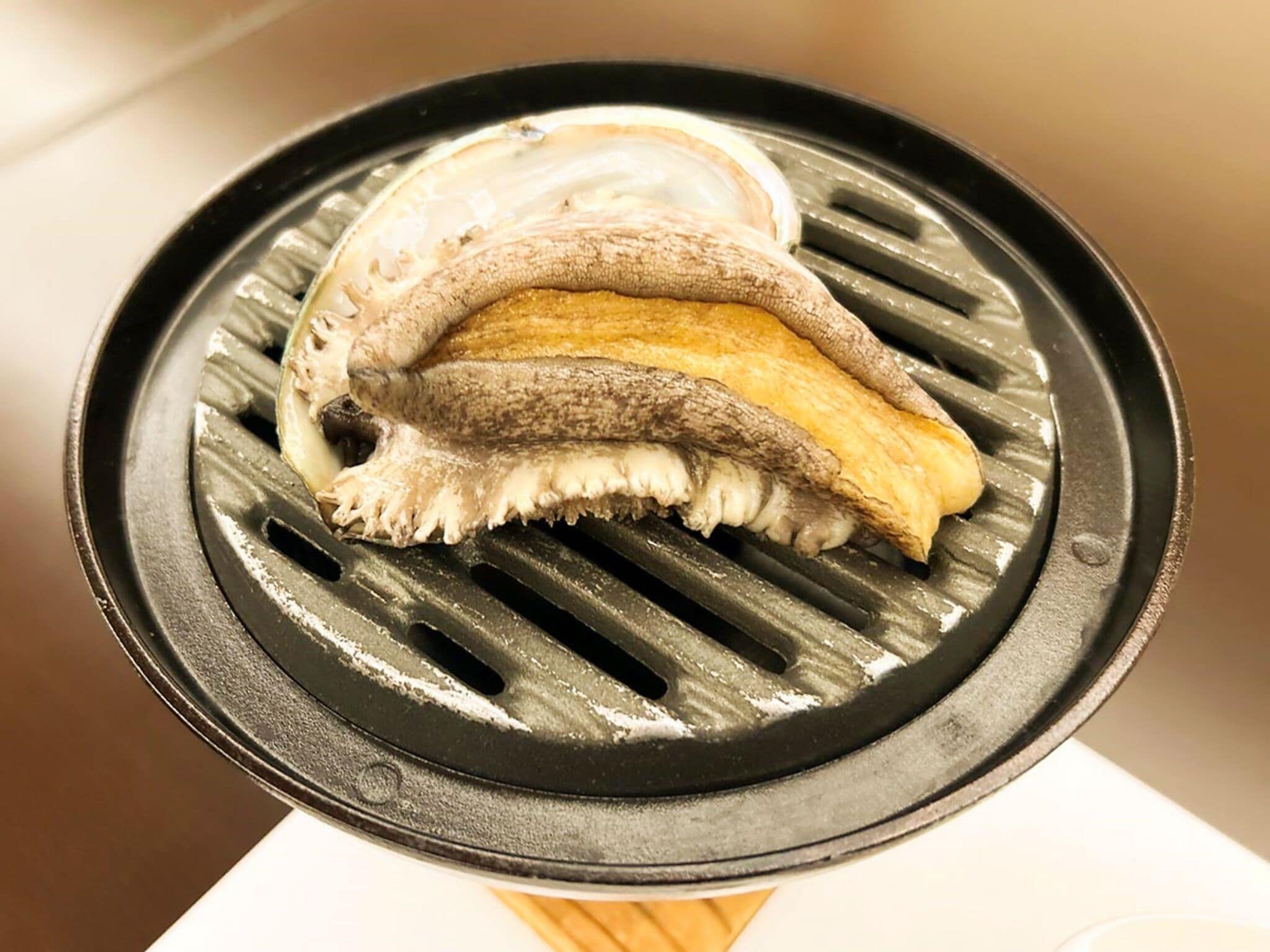 Una parrilla con un trozo de carne.