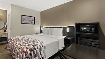 مكتب ومساحة عمل للكمبيوتر المحمول وواي فاي مجانًا وملاءات أسرّة