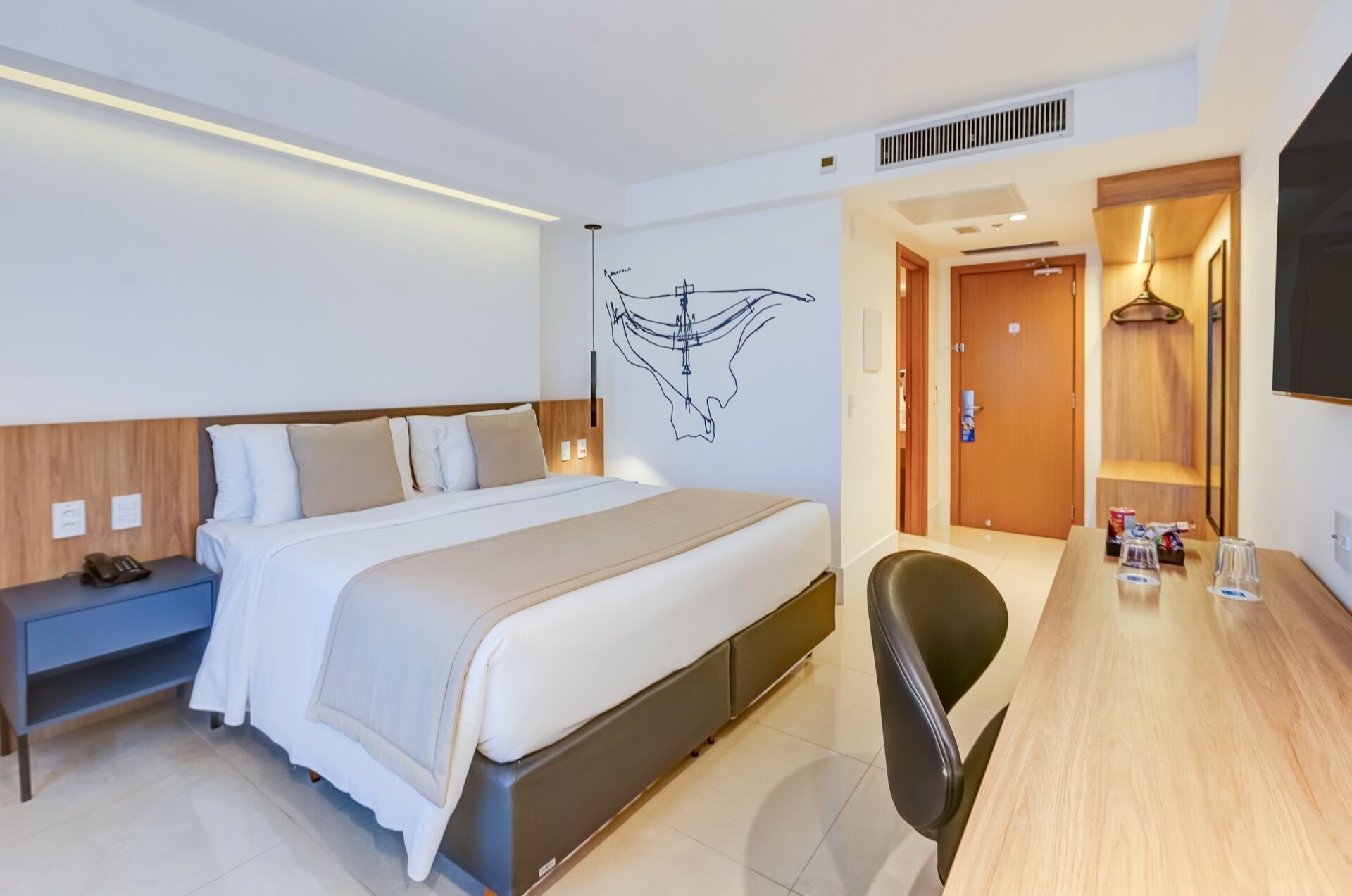 Executive-Zimmer, 1 Queen-Bett, Nichtraucher | Schallisolierte Zimmer, kostenloses WLAN, Bettwäsche